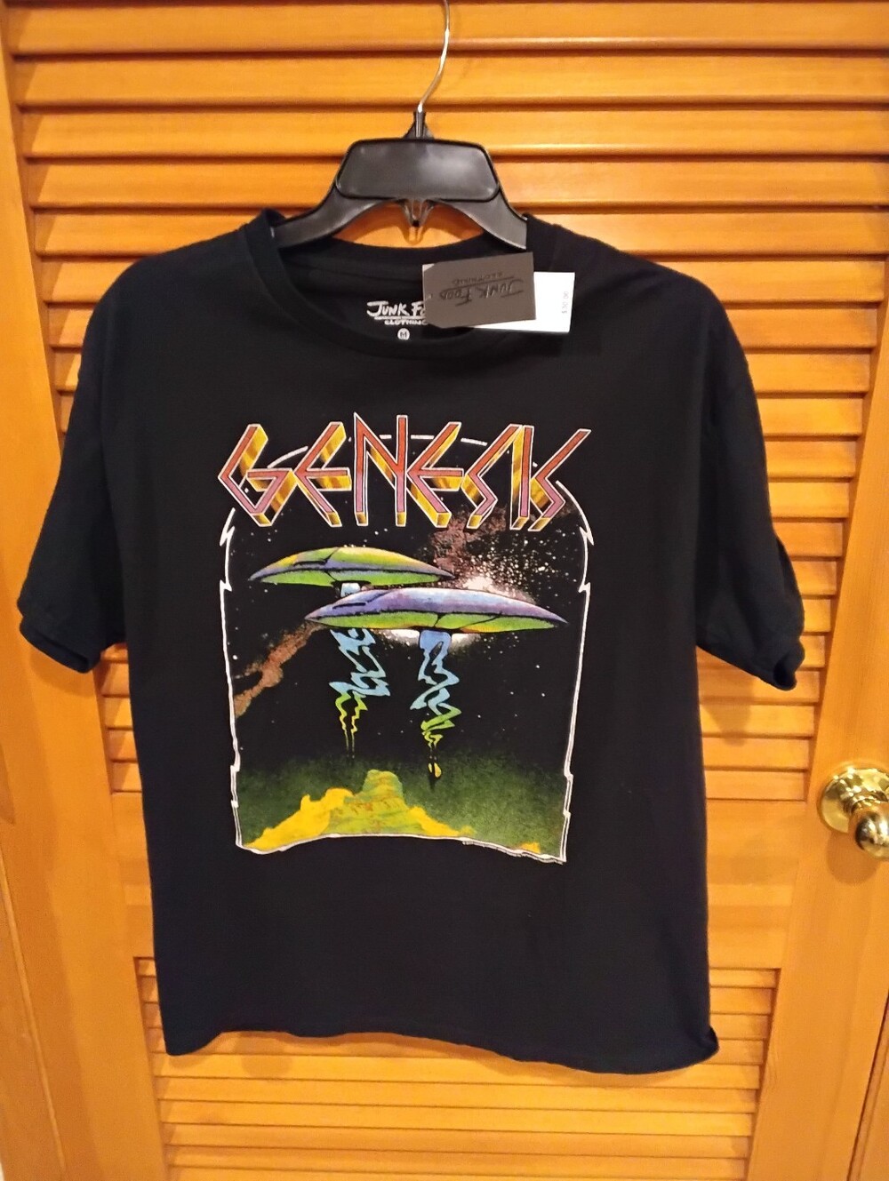 NWT Junk Food Clothing Genesis Cotton Black Tee Medium